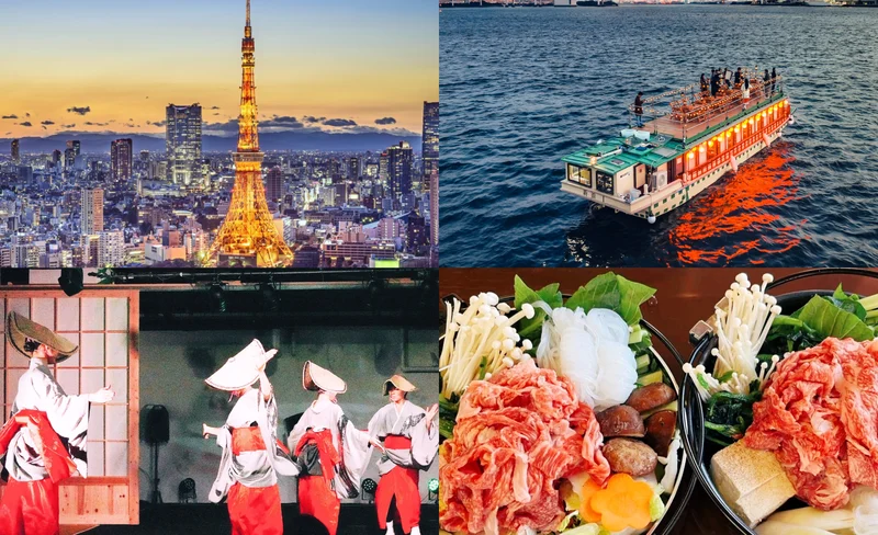 Tokyo Bay Houseboat Experience with Tokyo Tower Admission Ticket