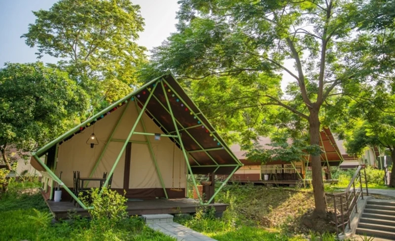 Camping in Changhua: Qingshui Nafang Hot Spring Luxury Camping Area