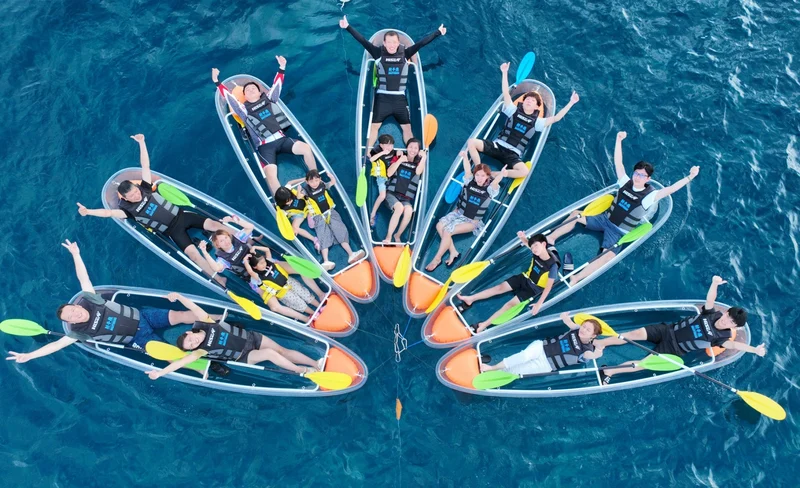 Pingtung: Xiaoliuqiu Sagittarius Club - SUP stand-up paddle/transparent canoe/dragon boat board experience