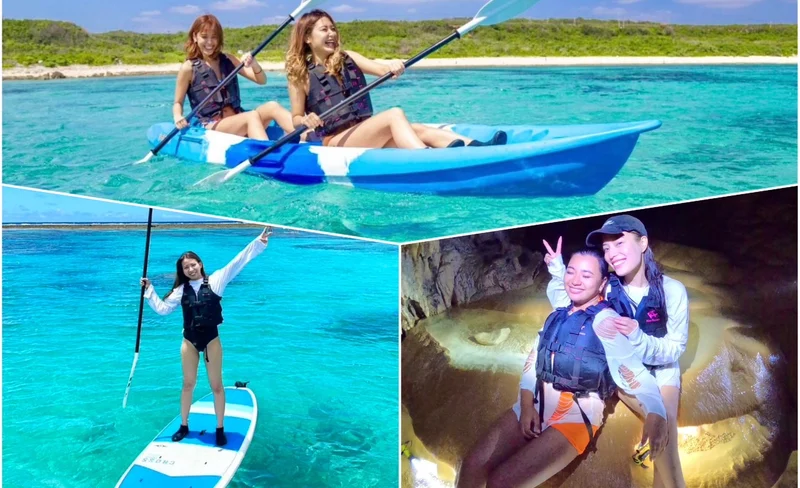 Miyakojima SUP x Pumpkin Cave Exploration & Canoeing Experience (Okinawa)