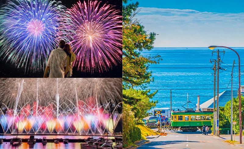 [Atami Fireworks] Atami Fireworks Festival & Kamakura High School Day Tour (Including Enoden Experience) | Depart from Tokyo