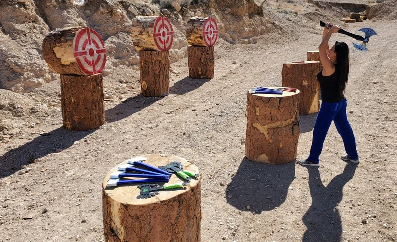 Axes, Arrows, and Bullets Combo Package Experience in Las Vegas