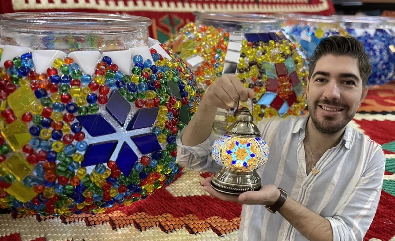 Taipei: Turkish Mosaic Lamp DIY Handmade Experience - Free Traditional Clothing + Afternoon Tea