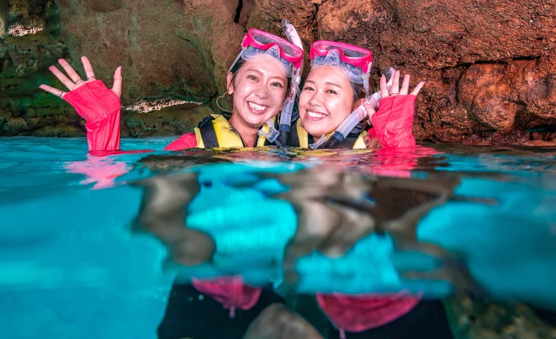 Blue Cave Diving/Snorkeling & Churaumi Aquarium Ticket in Okinawa