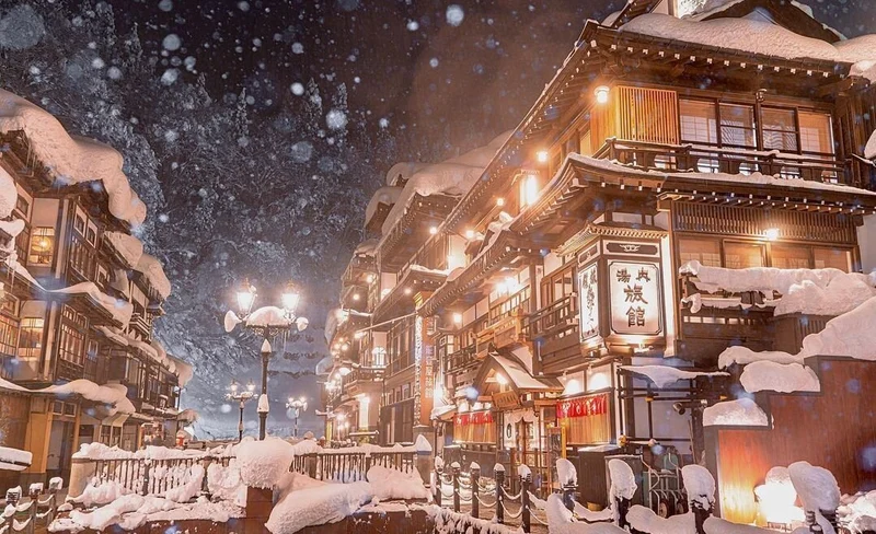Ginzan Onsen & Zao's Frost-Covered Trees Tour from Tokyo / Sendai