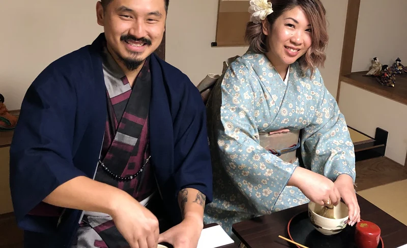 Authentic Tea Ceremony with Kimono in Miyajima