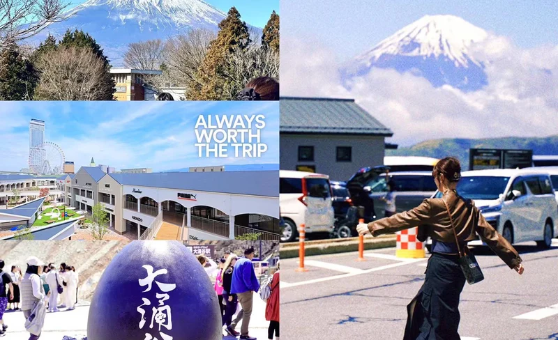Mt. Fuji Hakone Gotemba Outlet Classic One-Day Tour｜Internet Celebrity Check-in Hotspot｜Lake Ashi Cruise + Owakudani + Water Torii Hakone Shrine + Gotemba Outlet