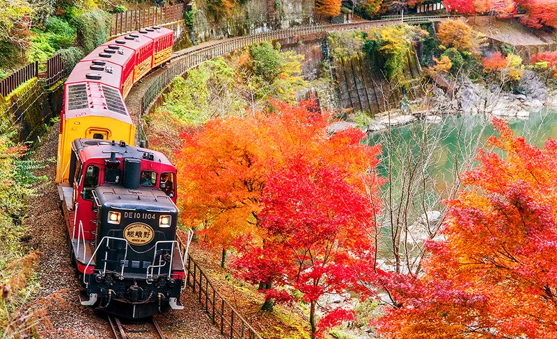 Arashiyama Train & Hozugawa River Rafting Day Tour from Osaka/ Kyoto