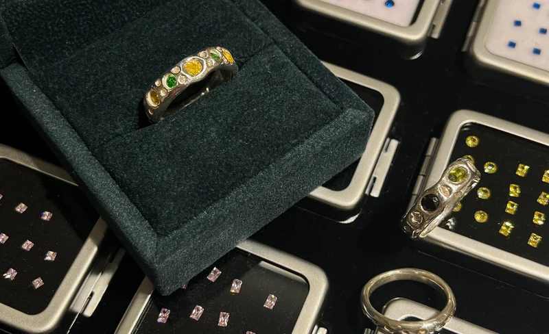 Taipei Zhongshan: VIC WANG Goldsmithing School Gemstone Silver Clay Ring Handmaking Experience