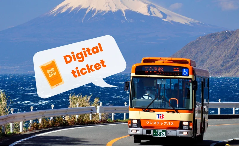 Tokai Bus Digital Ticket for Izu Peninsula, Atami and Mishma