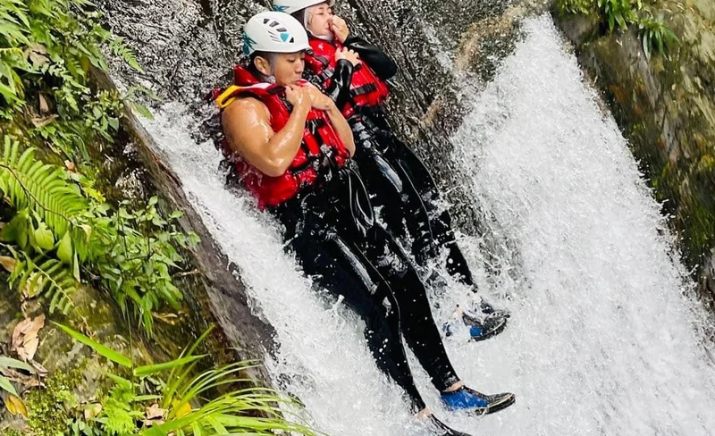 Jinyue Waterfall River Trekking in Yilan