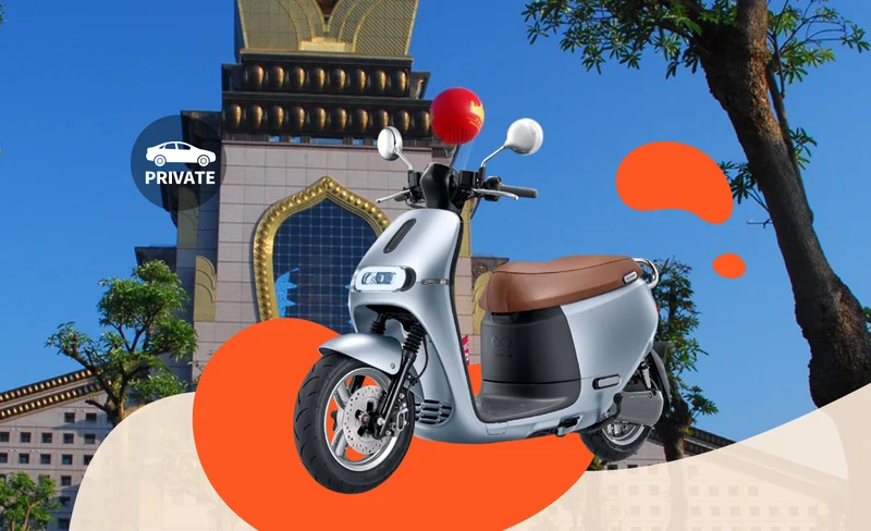 Nantou｜Electric scooter rental｜Gogoro｜Puli transfer station pickup