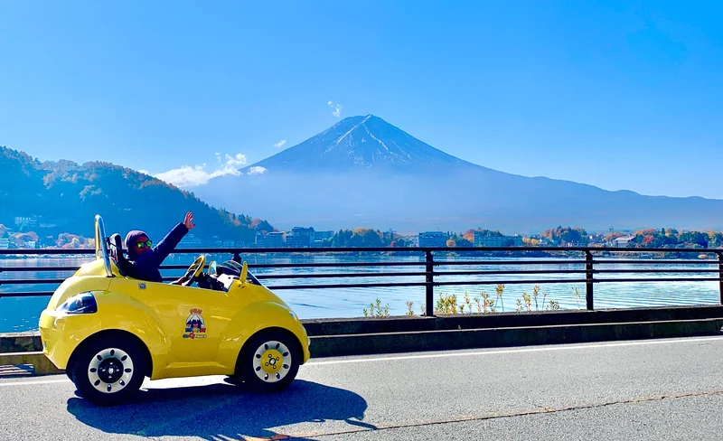 Choro-Q Mini Car Driving Experience in Lake Kawaguchi Area