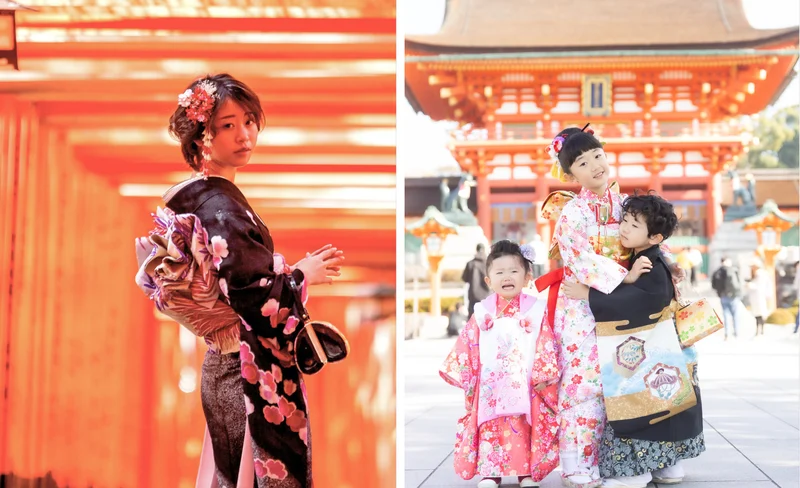 Kimono Rental Experience in Kyoto by Aiwafuku Fushimiinari Shop