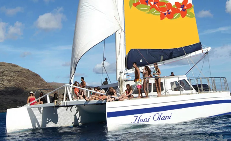 Kailua-Kona Sunset Cocktail with Free Drinks - Honi Olani Catamaran
