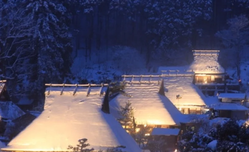 Miyama Snow Lantern Festival Day Tour from Osaka/Kyoto