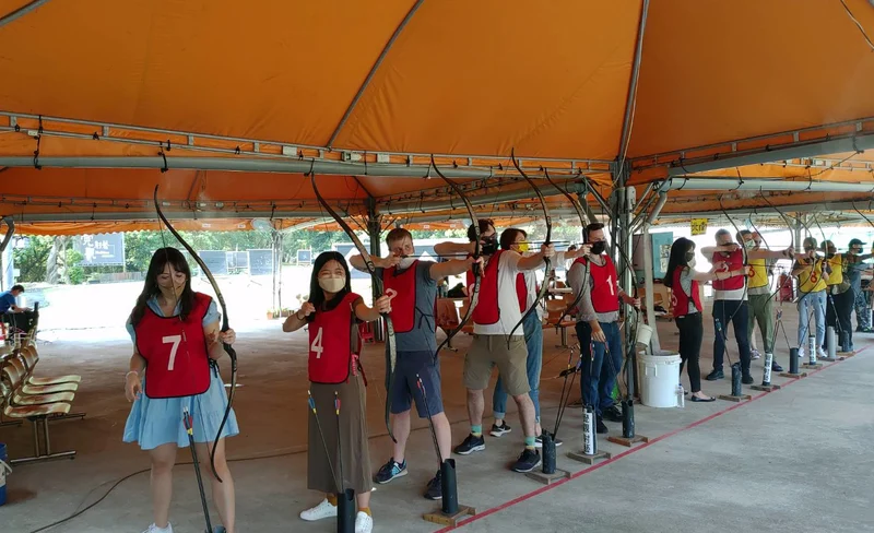 Night Archery Experience in Taipei by Xihu Archery Training Center