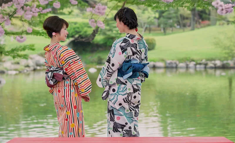 Kumamoto Suizenji Kimono and Wahuku experience
