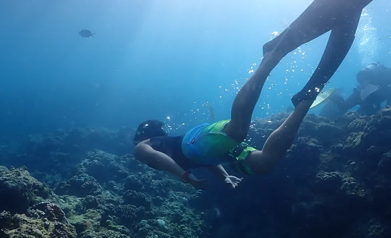 Blue Cave Free Diving in Okinawa