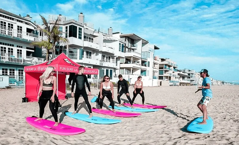 Surfing Lesson in Los Angeles