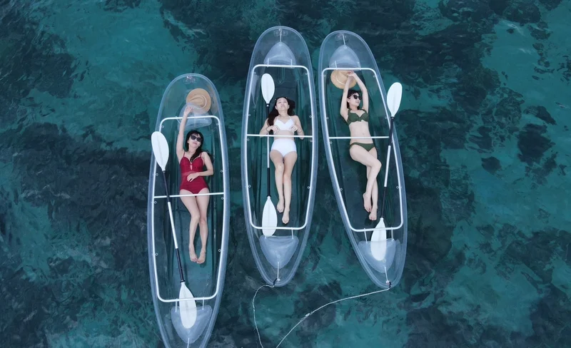 Xiaoliuqiu Jingweidu Ocean Club - Canoe/Transparent Canoe Experience (Free Snorkeling Experience/Aerial Photography)