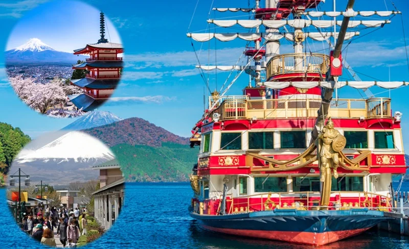 Arakurayama Sengen Park & Outlets & Owakudani Ropeway & Hakone Pirate Ship Day Tour (Departing from Tokyo)