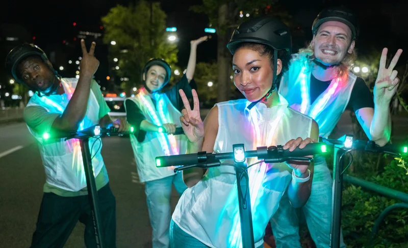 Tokyo E-Scooter Night Tour with Tokyo Tower Admission