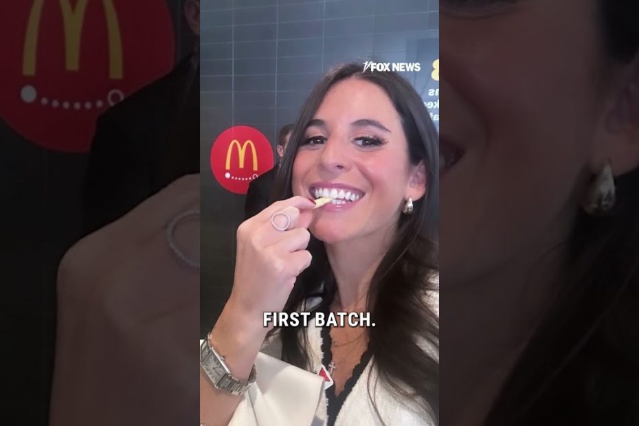 Trump works the fryer at McDonald's and takes jab at VP Harris
