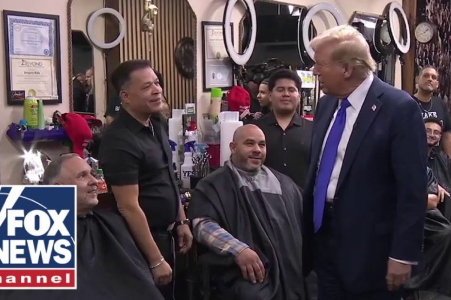 Trump chats with voters in NYC barbershop: 'You guys are the same as me'