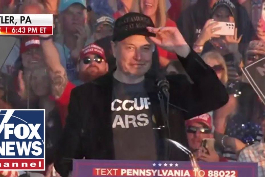 Elon Musk joins Trump onstage at Butler rally: If you're seeing this, I have 1 ask of you