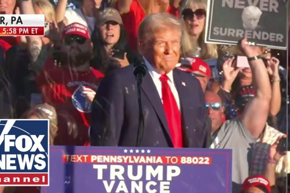 'AS I WAS SAYING’: Trump back onstage at Butler rally in historic moment