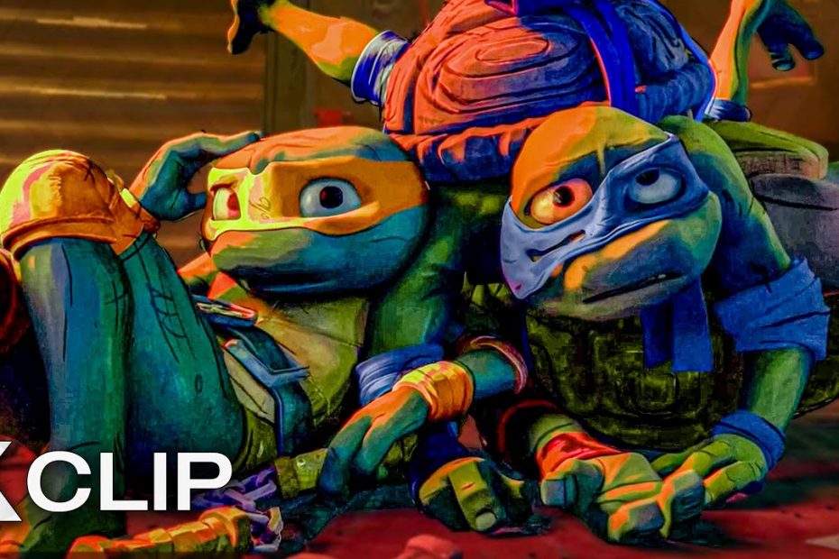 Ninja Turtles vs. Criminals Fight Scene - Teenage Mutant Ninja Turtles: Mutant Mayhem (2023)