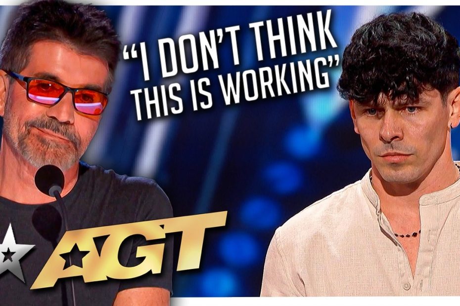 Awkward! Simon STOPS Audition Because Singer Doesn't Know The Words on America's Got Talent 2024!
