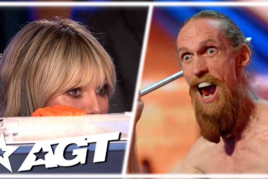 The Judges Can't Watch This TERRIFYING Audition on America's Got Talent 2023!