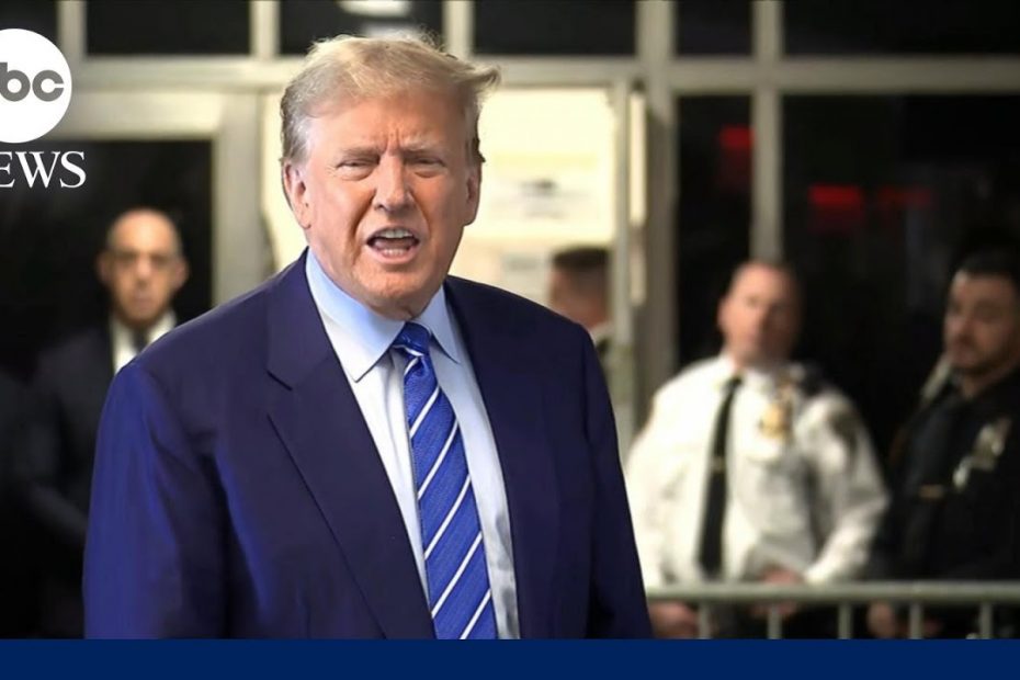 Trump speaks at court as jury selection set to resume in hush money case
