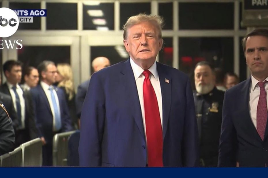 1st day of historic criminal trial of a former US president concludes