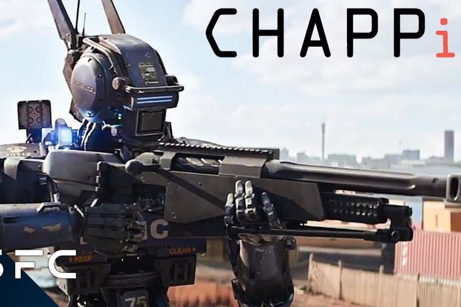 Chappie | Gunfight Between Robot Police And Criminal Gang | Full Scene