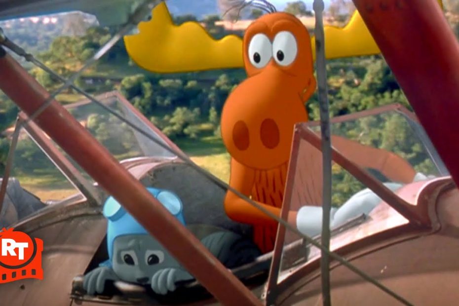 The Adventures of Rocky and Bullwinkle (2000) - Rocky & Bullwinkle's Plane Goes Down Scene