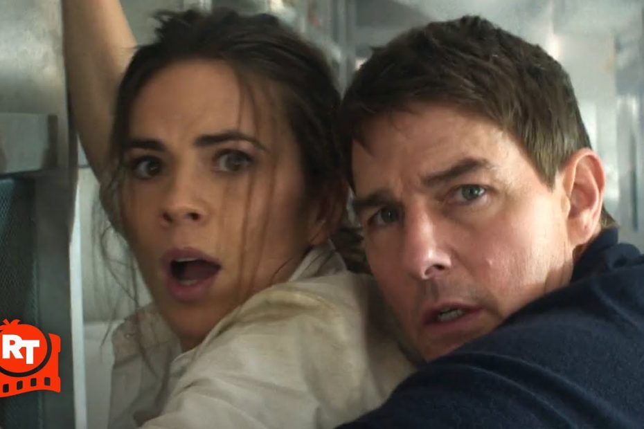 Mission: Impossible - Dead Reckoning (2023) - The Train Crashes off the Bridge Scene