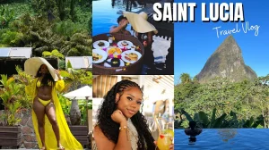 SAINT LUCIA TRAVEL VLOG! WATERFALLS + VOLCANO TOUR + NATURE HIKES + MORE | CHEV B VLOGS.