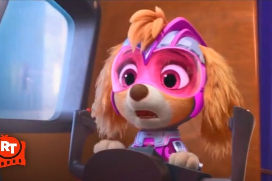 PAW Patrol: The Mighty Movie (2023) - Skye and PAW Patrol Save a Plane Scene | Movieclips