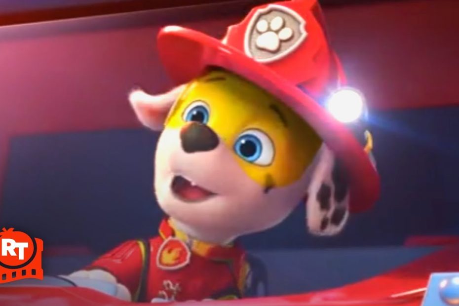 PAW Patrol: The Mighty Movie (2023) - PAW Patrol Stops the Junkyard Fire Scene | Movieclips