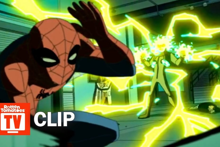 The Spectacular Spider-Man (2008) - Spider-Man vs. Electro Scene (S1E2)