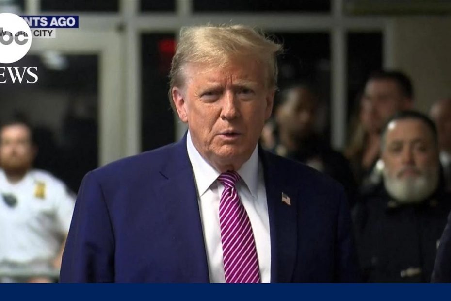 Former President Trump addresses reporters after full jury seated