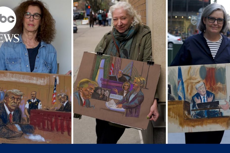 How courtroom sketch artists draw Trump