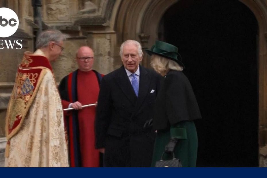 King Charles III makes appearance on Easter