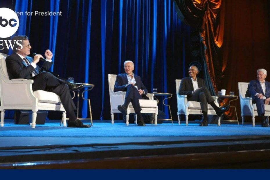 Biden, former presidents poke fun at Trump at NYC fundraiser