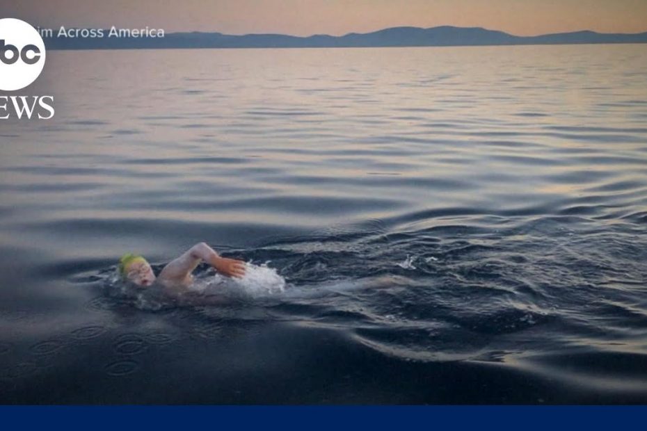 Teen swimmer circles Manhattan for a good cause | ABCNL