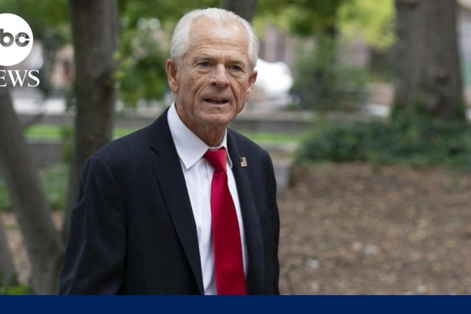 Deliberations underway in trial of Peter Navarro