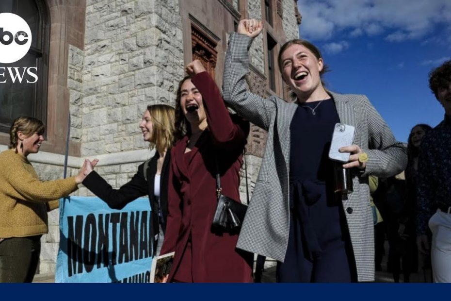 Young activists prevail in landmark Montana climate change trial